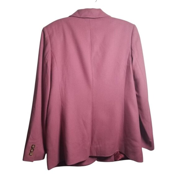 LL Bean Women's Wool/Cashmere Pink Office Career Blazer Sz 8P - Picture 2 of 7